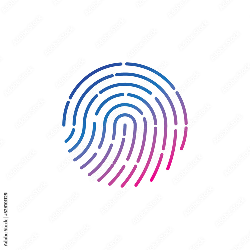 Fingerprint logo vector illustration Fingerprint logo vector illustration
