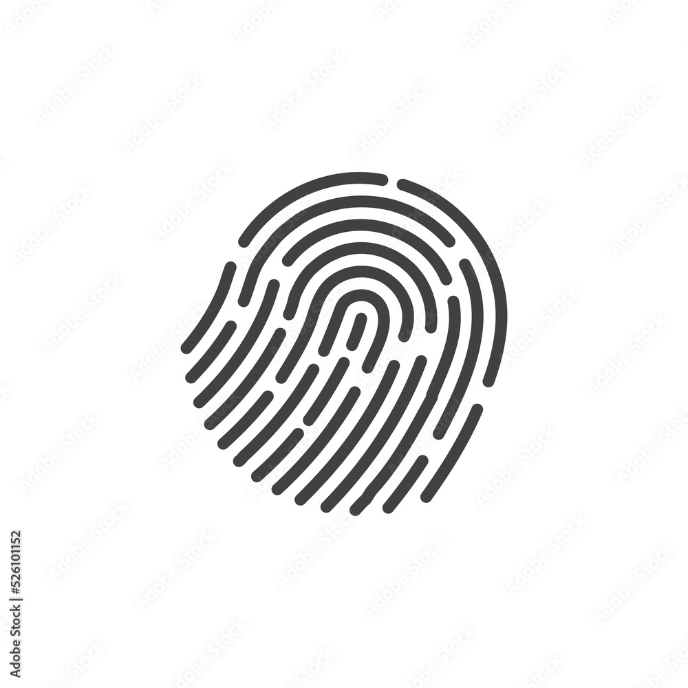 Fingerprint logo vector illustration Fingerprint logo vector illustration