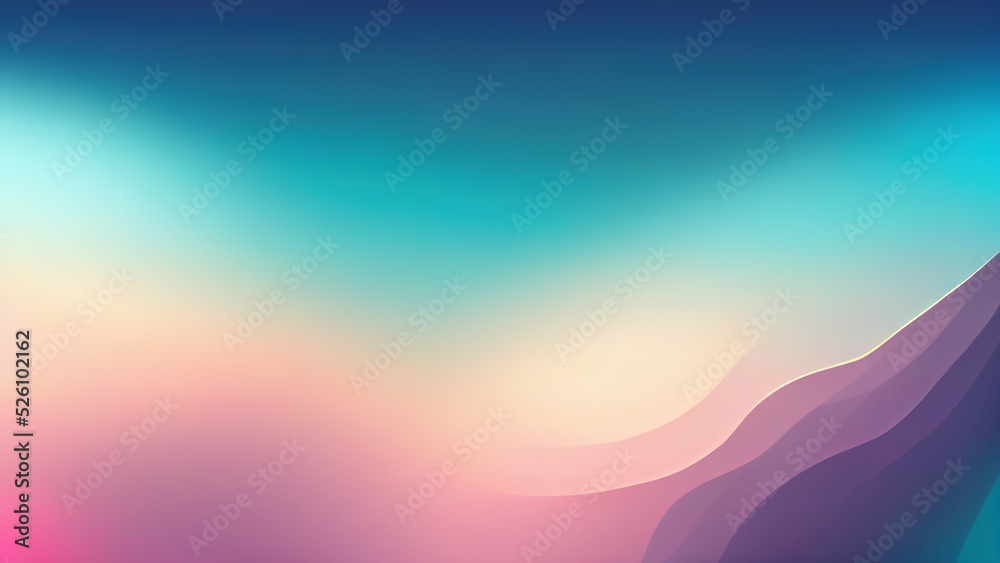 Blurred shapes on a minimalistic background