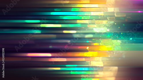 Illustration of light ray, iridescent stripe line with light, speed motion background. design abstract, science, futuristic, energy, modern digital technology concept for wallpaper, banner background