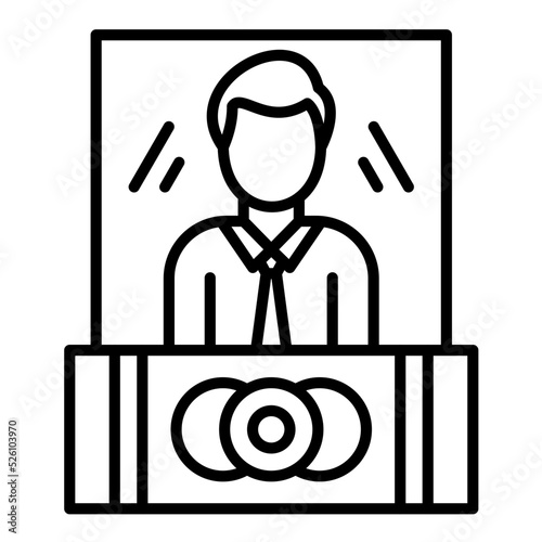 Countersuit Line Icon