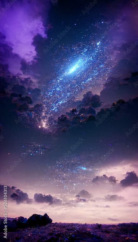 Fototapeta premium night sky stars milky way