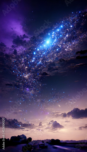 night sky stars milky way