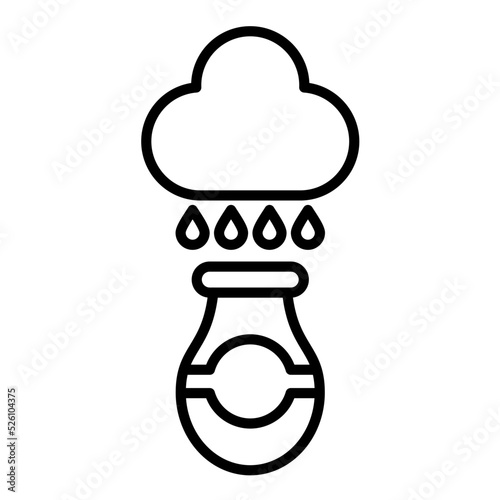 Collecting Water Line Icon