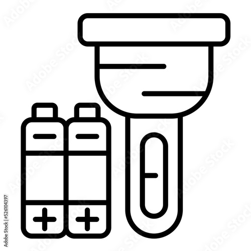 Extra Batteries Line Icon