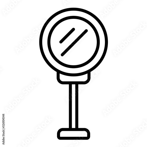Signal Mirror Line Icon