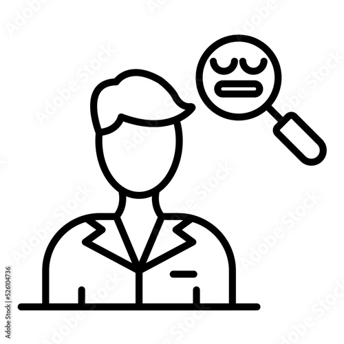 Complex Emotion Line Icon
