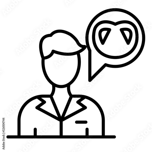 Craving Line Icon