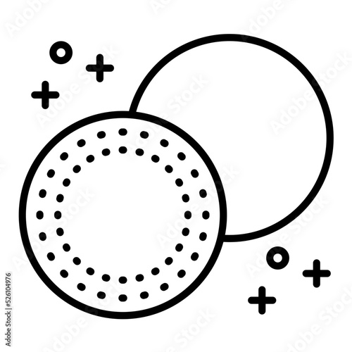 Cotton Pads Line Icon