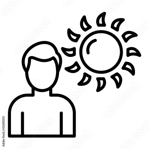 Tanning Line Icon