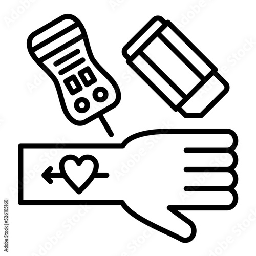 Tattoo Removal Line Icon