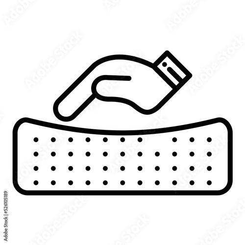 Comforter Line Icon