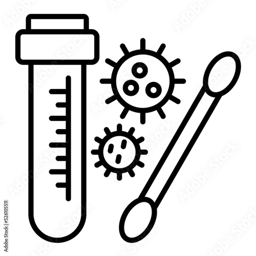 PCR Test Line Icon