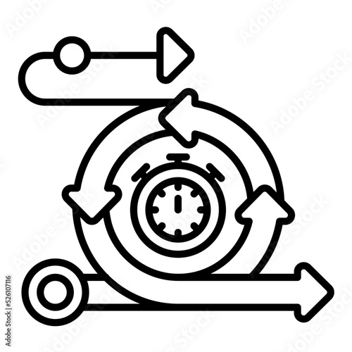 Rapid Deployment Line Icon