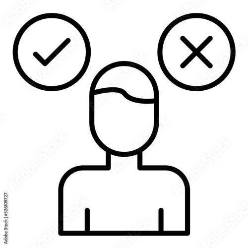 Decision Maker Line Icon