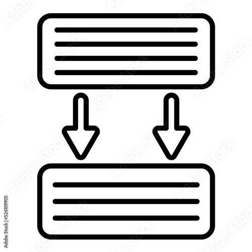 Sentence Length Line Icon