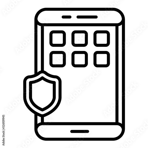Social Media Policy Line Icon