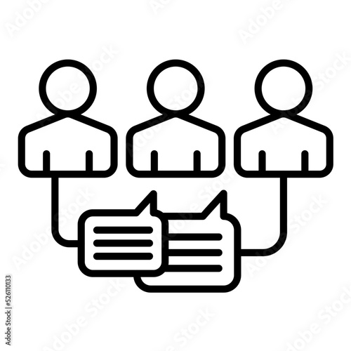 Engaging With Audience Line Icon