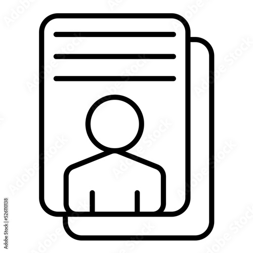 Buyer Persona Line Icon