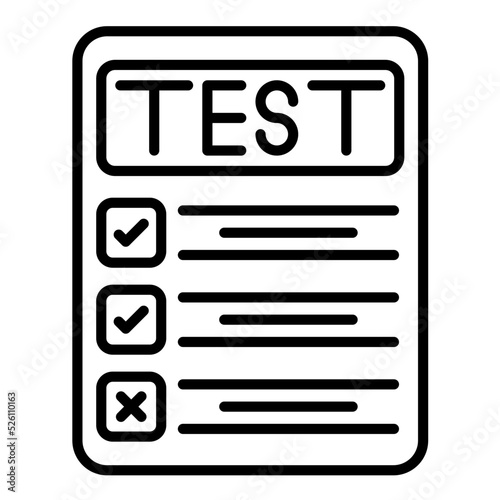 Testing Line Icon