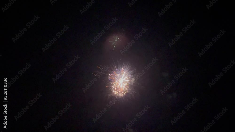feux d'artifices gros plan