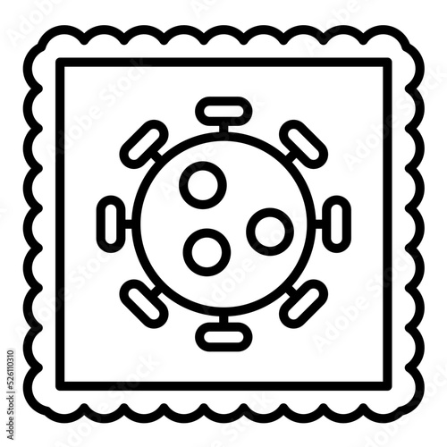 Bio Art Line Icon