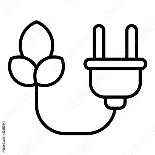 Bioenergy Line Icon