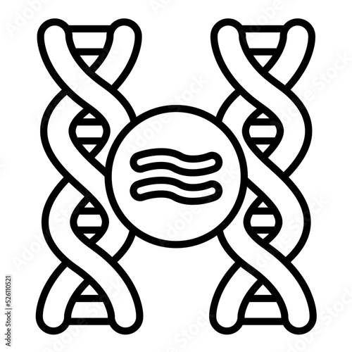 Genetic Comparation Line Icon