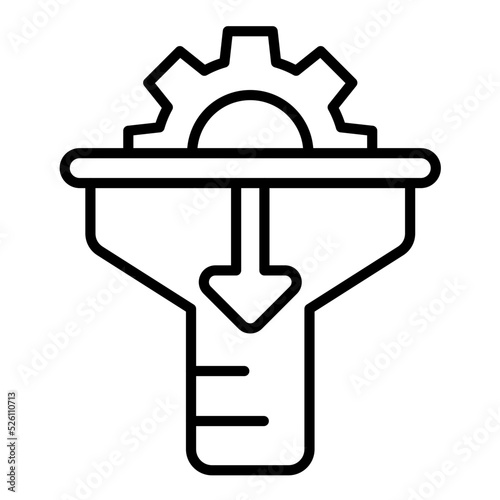 Conversion Rate Optimization Line Icon
