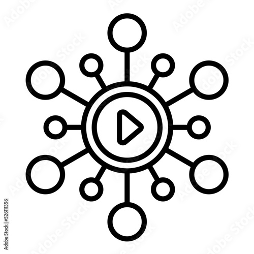 Social Media Line Icon