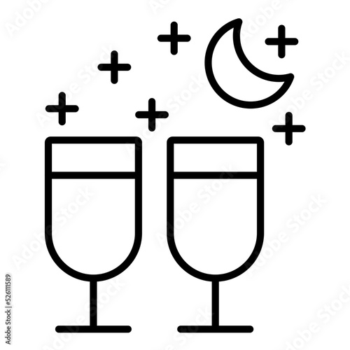 Nightlife Line Icon