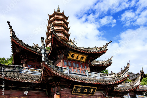 
It is a Buddhist temple in Jiangnan, China.