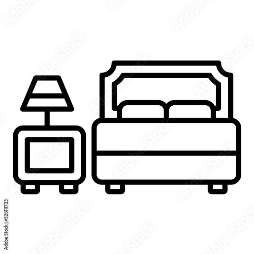 Accomodation Line Icon