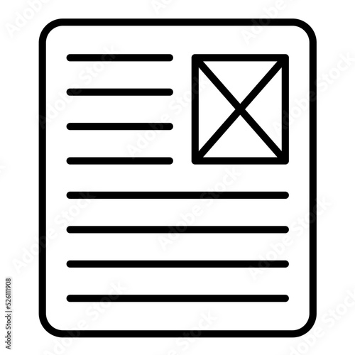 Latent Semantic Index Line Icon