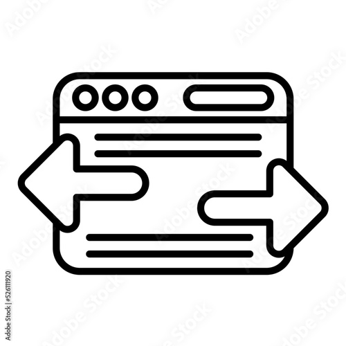 Reciprocal Link Line Icon