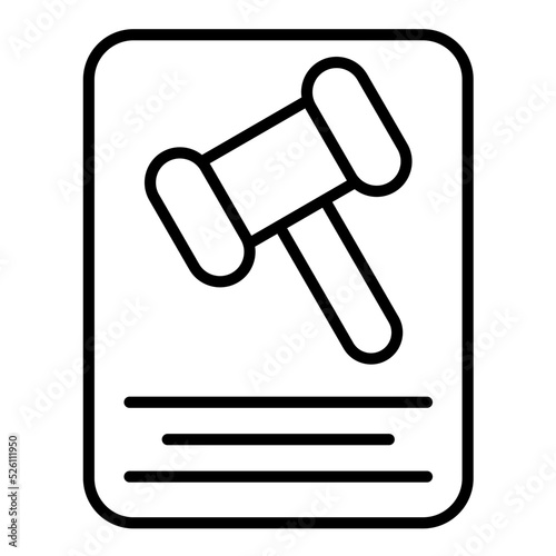 Penalty Line Icon