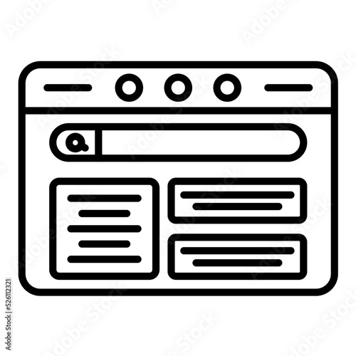 Web Design Line Icon