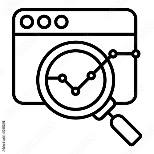 Datanalysis Line Icon
