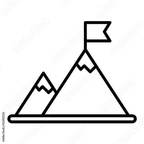 Get On Top Line Icon