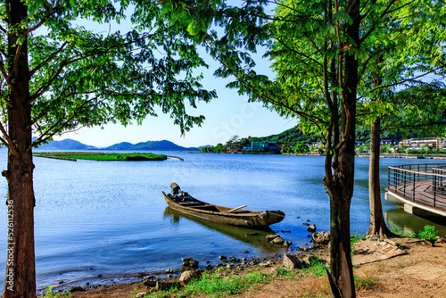 boat on the river