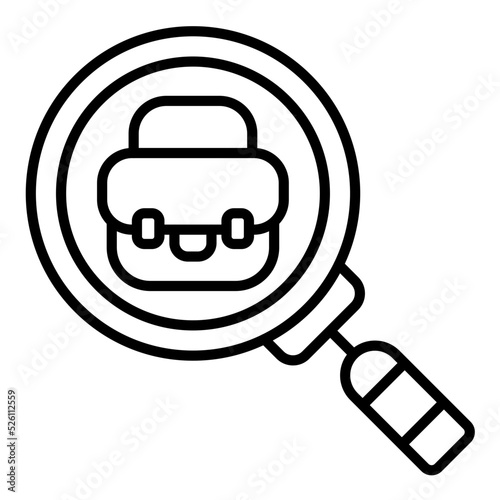 Job Searching Line Icon