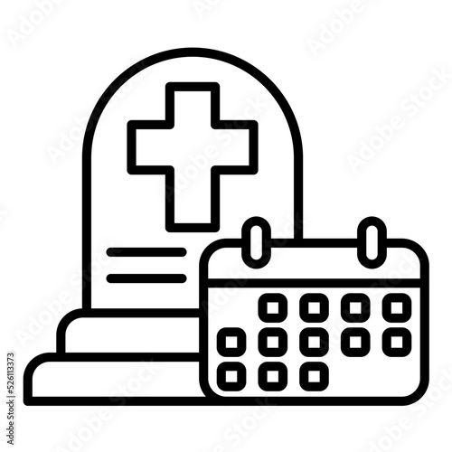 Bereavement Leave Line Icon