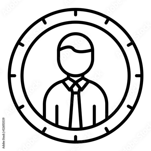 Head Hunting Line Icon