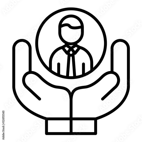 Human Capital Line Icon