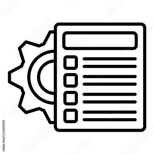 Job Descriptions Line Icon