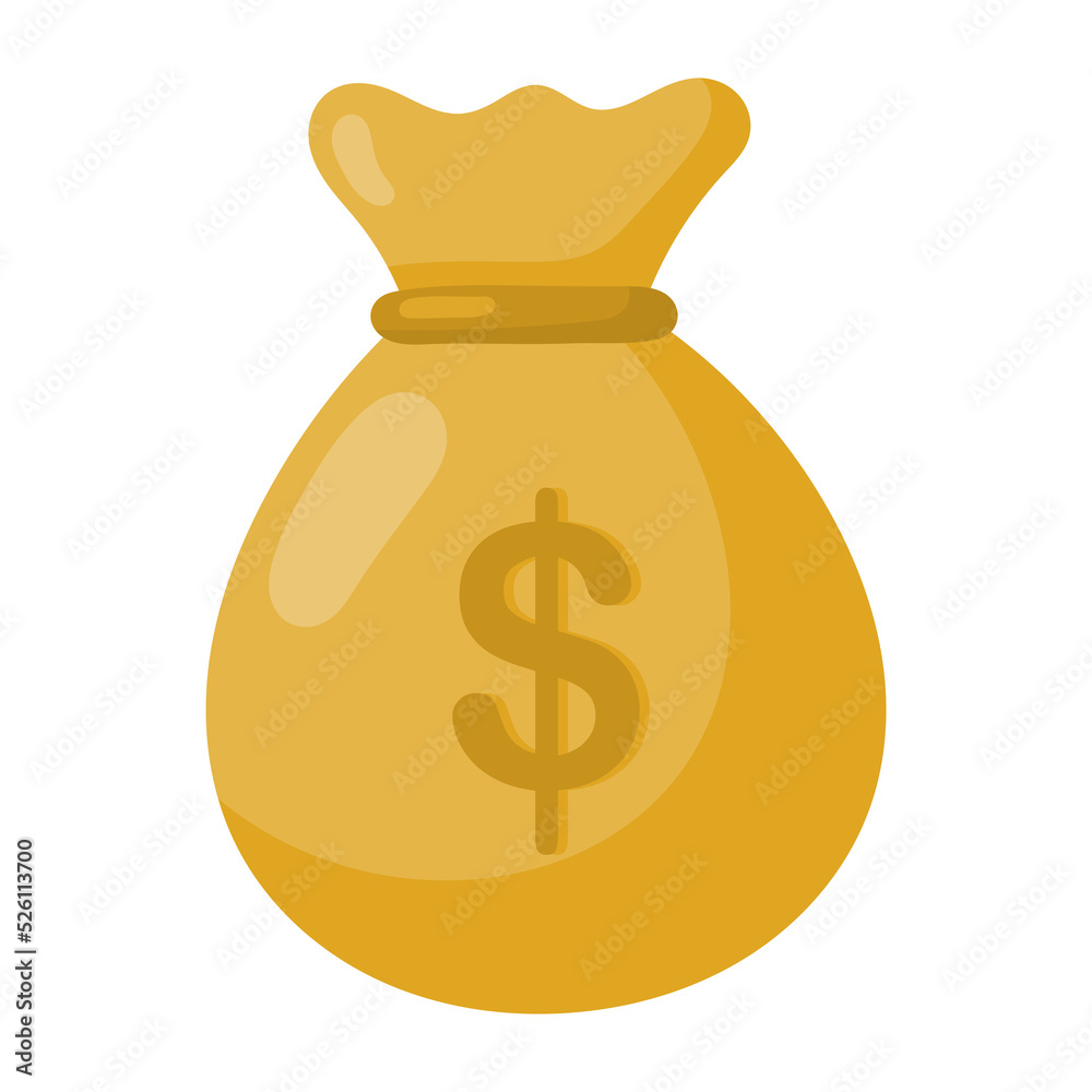Money bag icon. Money bag icon.