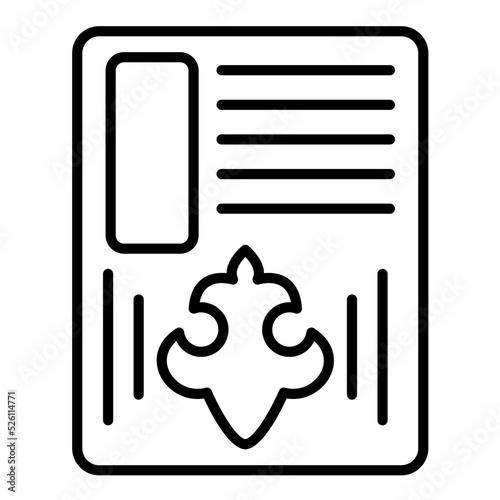 De Identification Line Icon