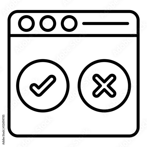 Consent Line Icon