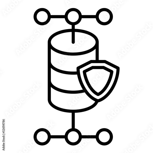 Data Infringement Line Icon