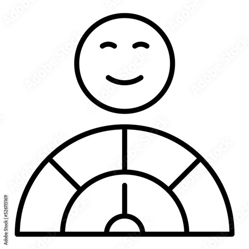 Satisfied Line Icon